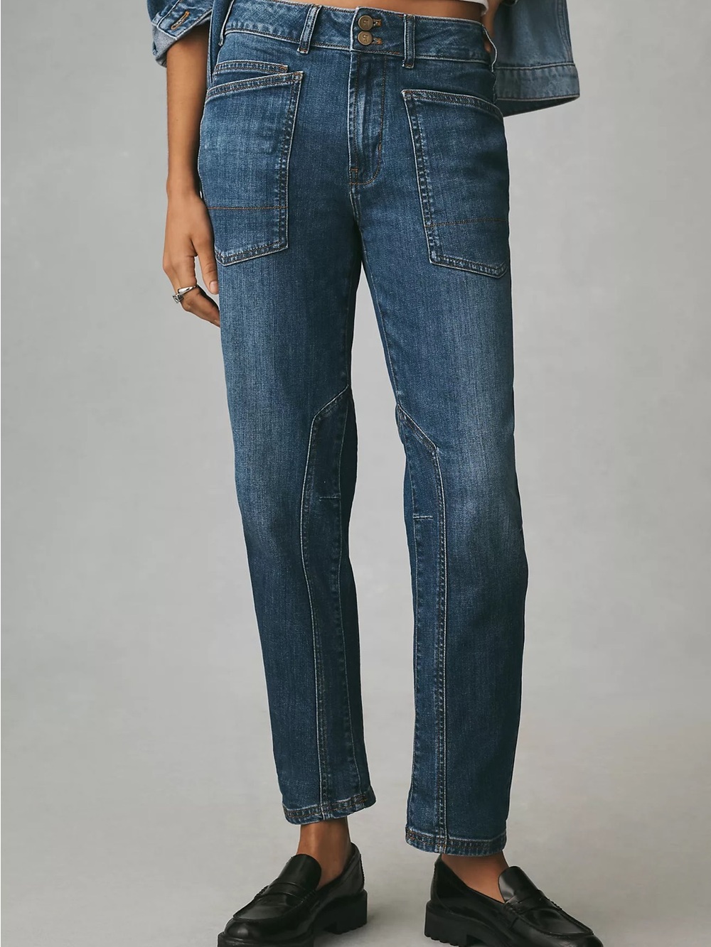 Pilcro Wanderer Mid Rise Relaxed Jeans - Borocay Wash